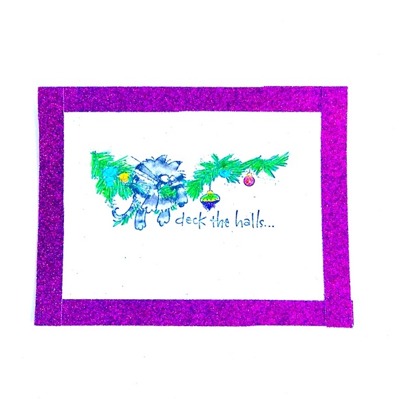 Seasonal Spices Tabby Cats Handmade Christmas Cards - Picture 7 of 16